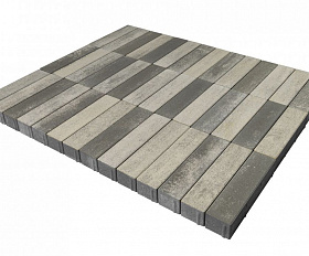 Тротуарная плитка Braer Ригель 320x80x60 мм Colormix Туман