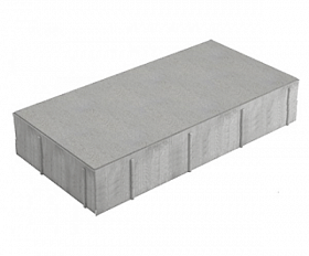 Тротуарная плитка Нобетек Широкоформатная 5П8ф 600x300x80 светло-серая