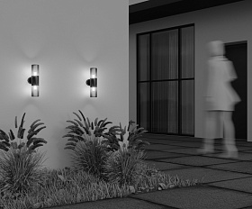 Настенный светильник (бра) Amas Maytoni O432WL-02GF цвет Графит