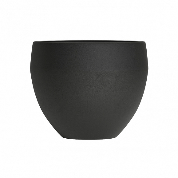 Кашпо Concretika Гира D50H43 Идеально черный фото 2