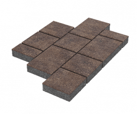 Тротуарная плитка Stellard Мозаика 60 мм Мокко