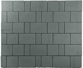 Тротуарная плитка Лидер 40 Провинция 60 мм Зеленый