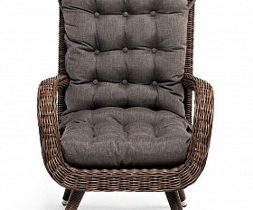 Плетеное кресло Толедо 4SIS из искусственного ротанга, цвет коричневый