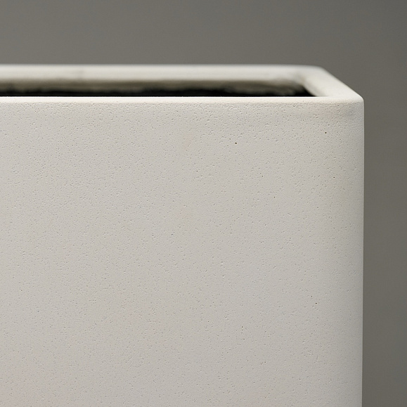 Кашпо Concretika Тюб Макси D40H60 Снежный фото 3