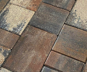 Тротуарная плитка Koldiz Ривьера 50 мм Оникс Коричневый