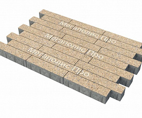 Тротуарная плитка Фабрика Готика Паркет 300х100х60 мм Павловское FINERRO