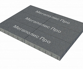 Тротуарная плита Фабрика Готика 600х300х60 мм Сильвер 13