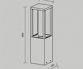 Ландшафтный светильник Expo Maytoni O480FL-L12B3K цвет Черный