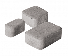 Тротуарная плитка Нобетек Новая Классика 1нКЛ5ф Серая