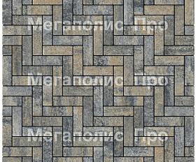 Тротуарная плитка Выбор Паркет Б.4.П.6 Искусственный камень Базальт