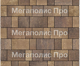 Тротуарная плитка Выбор Старый город Листопад 1Ф.6 60 мм Мокко