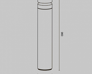 Ландшафтный светильник Betone Maytoni O469FL-L20CM3K1 цвет Цемент
