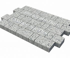 Тротуарная плитка Фабрика Готика Новый Город 80 мм Грис Парга FINO