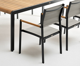 Стул из алюминия MAYA темный графит Joygarden