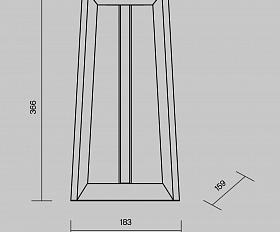 Ландшафтный светильник Luft Maytoni O466FL-L12B3K цвет Черный