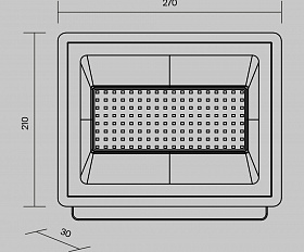 Прожектор Flood 4000К 100Вт IP 65 Maytoni FL001-L100B4K цвет Черный