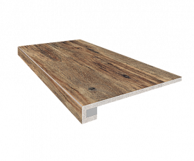 Комплект Керамогранитная ступень Estima BG01 33x120 см с бортиком + Подступенок 14,5х120 см