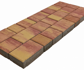 Тротуарная плитка Лидер 40 Старый Город Color Mix 60 мм Огненный опал