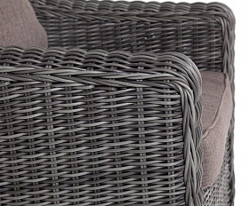 Кресло Кон Панна 4SIS из искусственного ротанга, цвет графит