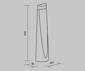 Ландшафтный светильник Konus Maytoni O463FL-L7GF3K цвет Графит