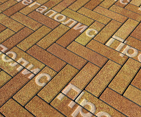 Тротуарная плитка Выбор Паркет Б.4.П.6 Листопад Гранит Каир