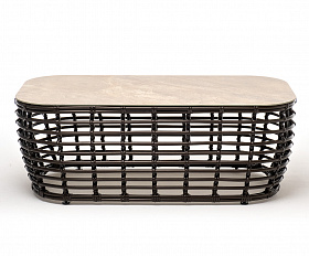 Ницца журнальный столик из искусственного ротанга, цвет бронзовый