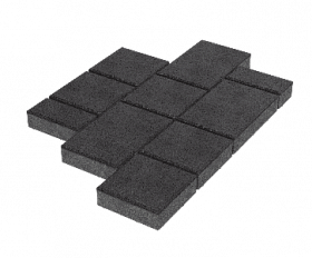 Тротуарная плитка Stellard Мозаика 60 мм Черный