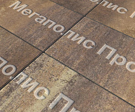 Тротуарная плитка Выбор Прямоугольник Б.5.П.8 600х300х80 мм Листопад Мокко