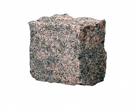 Брусчатка гранитная 100x100x80 мм пилено-колотая Месторождение Гора Токимовка Француженка