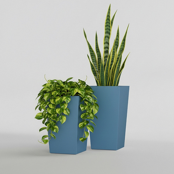 Кашпо Concretika Коник 40x40x70 Блю 5024 фото 5