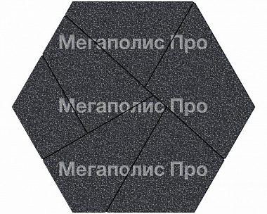 Тротуарная плитка Выбор Оригами Б.4.Фсм.8 80 мм Стоунмикс Черный с белым