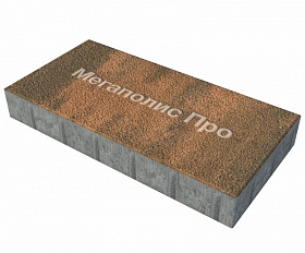 Тротуарная плитка Выбор Прямоугольник Б.5.П.8 600х300х80 мм Листопад Гранит Мустанг