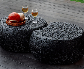 Стол Vitgarden Puzzle Table из базальта, цвет черный