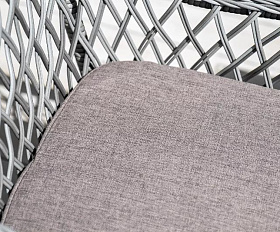 Плетеное кресло Латте 4SIS из искусственного ротанга, цвет графит