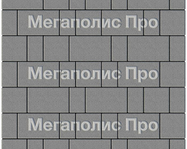 Тротуарная плитка Выбор Старый город А.1.Фсм.4 40 мм. Серый