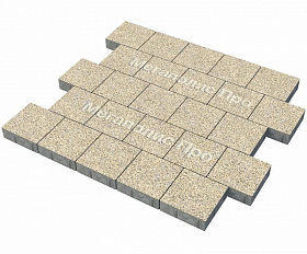 Тротуарная плитка Фабрика Готика Квадрат 200х200х60 мм Жельтау FERRO