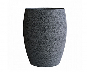 Кашпо Concretika Oval D30 H41 Erosia Gray