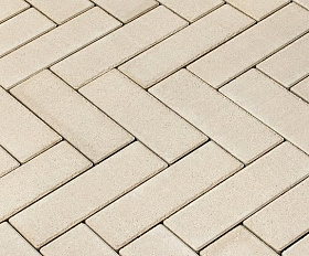 Тротуарная плитка 342 механический завод Паркет 240x80x60мм Белый