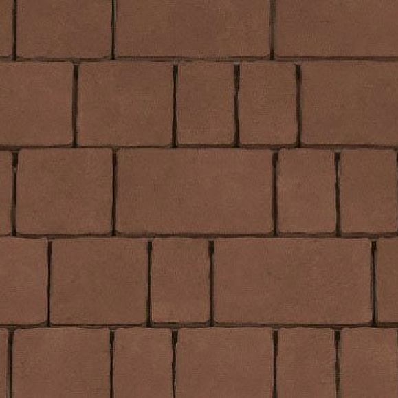 Тротуарная плитка Каменный Век Старый город 60 мм. Светло-коричневый фото 1