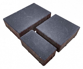 Тротуарная плитка Лидер 40 Провинция 60 мм Черный