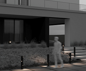 Ландшафтный светильник Cave Maytoni O468FL-L9B3K цвет Черный