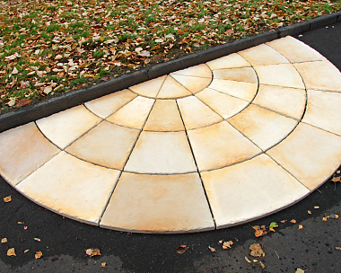 Бетонная тротуарная плитка  White Hills Радиальная R3900-14