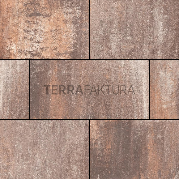 Тротуарная плитка Terrafaktura Урбан 600x300x80 мм Жженая глина фото 1