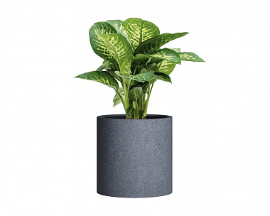 Кашпо Concretika Tube S D49H49 Basalt