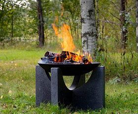 Костровая чаша чугунная Concretika Premium S60, толщина 6 мм