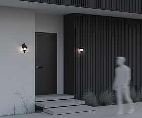 Настенный светильник (бра) Abbey Road Maytoni O003WL-01B цвет Черный