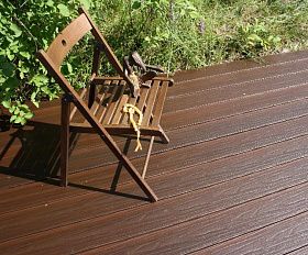 Террасная доска ПРАКТИК КОЭКСТРУЗИЯ Мультиколор 4000 или 3000х147х24 мм, цвет Марокко