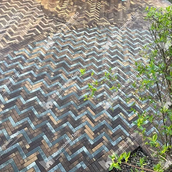 Тротуарная плитка Braer Прямоугольник ColorMix 200х50х60 мм Каштан фото 5