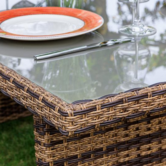 Обеденный комплект Karl plus Royal Family из искусственного ротанга, цвет коричневый фото 3