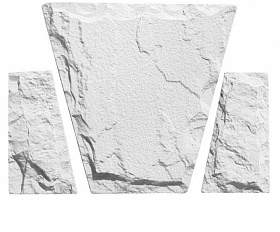 Замковый камень №4, цвет Белый